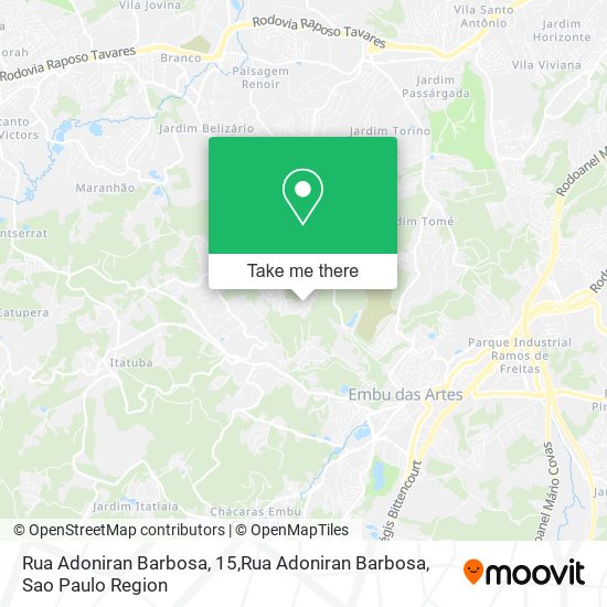 Rua Adoniran Barbosa, 15,Rua Adoniran Barbosa map