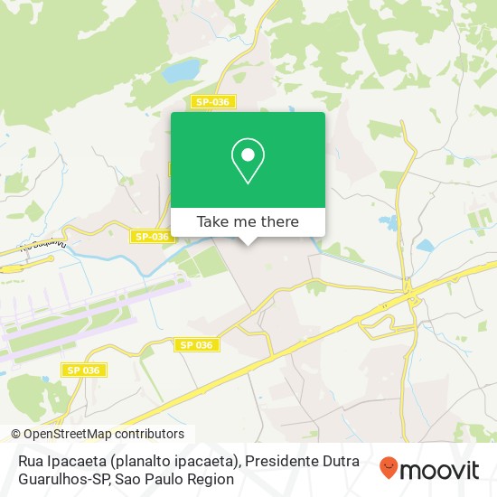 Mapa Rua Ipacaeta (planalto ipacaeta), Presidente Dutra Guarulhos-SP