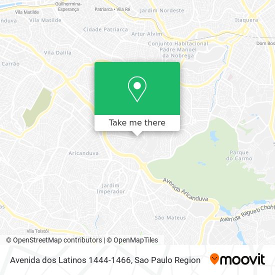 Avenida dos Latinos 1444-1466 map