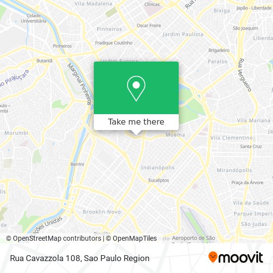 Mapa Rua Cavazzola 108
