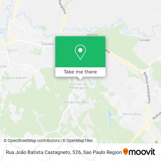 Mapa Rua João Batista Castagneto, 526