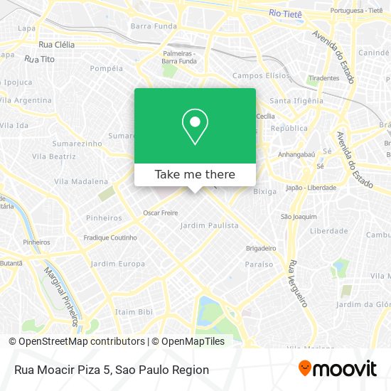Rua Moacir Piza 5 map