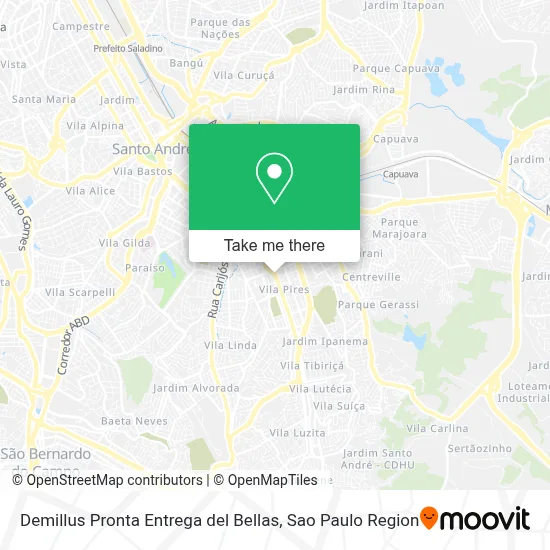 Demillus Pronta Entrega del Bellas map