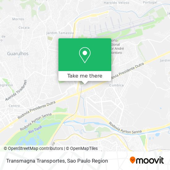 Transmagna Transportes map