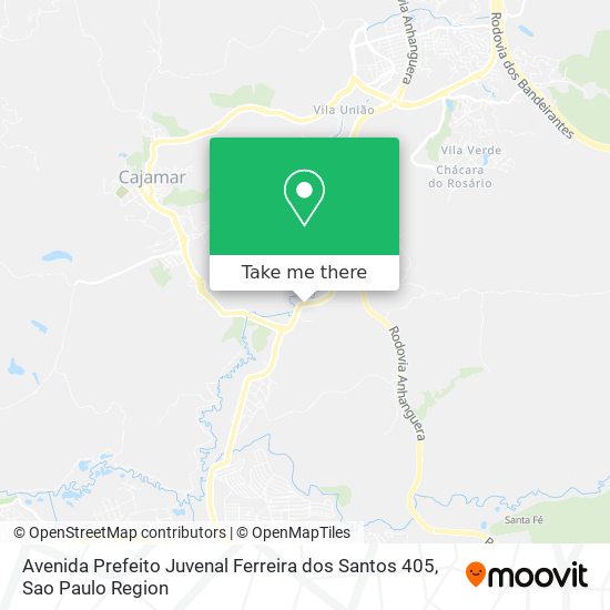 Mapa Avenida Prefeito Juvenal Ferreira dos Santos 405