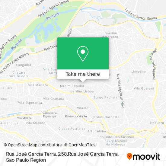 Mapa Rua José Garcia Terra, 258,Rua José Garcia Terra
