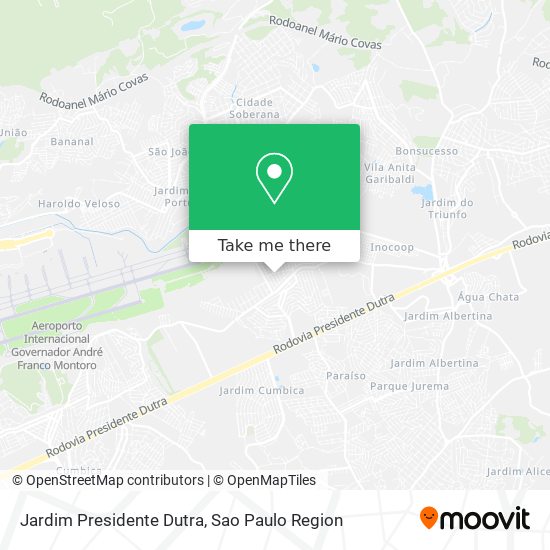 Mapa Jardim Presidente Dutra