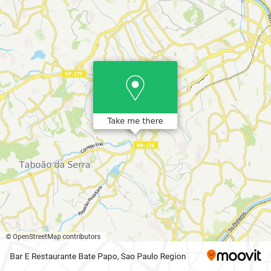 Bar E Restaurante Bate Papo map