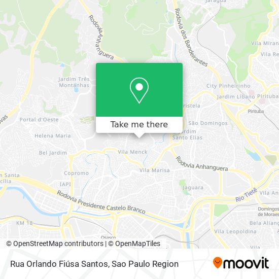 Rua Orlando Fiúsa Santos map