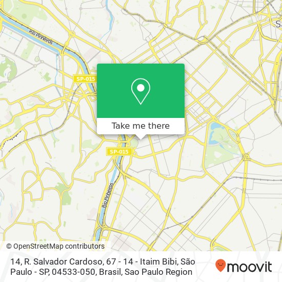 14, R. Salvador Cardoso, 67 - 14 - Itaim Bibi, São Paulo - SP, 04533-050, Brasil map