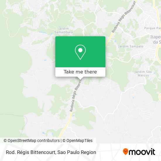 Rod. Régis Bittencourt map