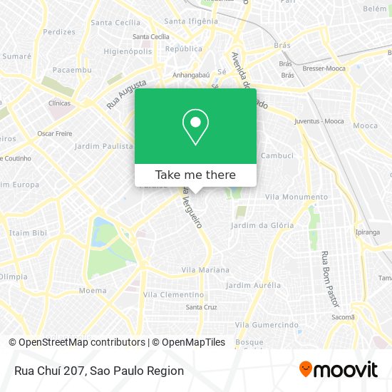 Mapa Rua Chuí 207