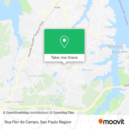 Mapa Rua Flor do Campo