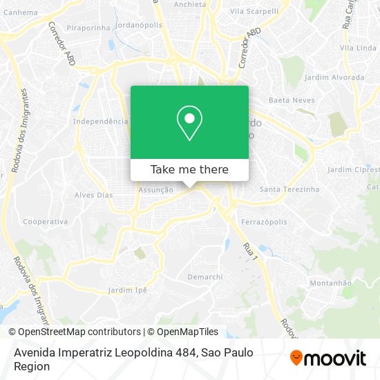 Avenida Imperatriz Leopoldina 484 map