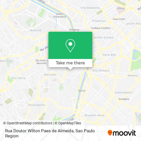 Mapa Rua Doutor Wilton Paes de Almeida