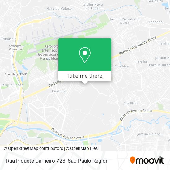 Mapa Rua Piquete Carneiro 723