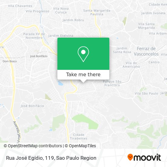 Rua José Egídio, 119 map