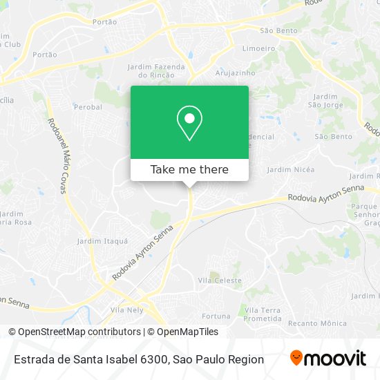 Mapa Estrada de Santa Isabel 6300