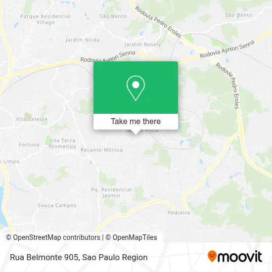 Rua Belmonte 905 map