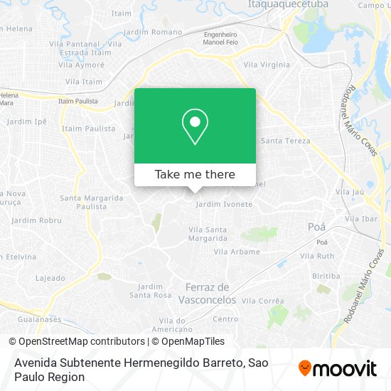 Avenida Subtenente Hermenegildo Barreto map