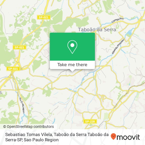 Sebastiao Tomas Vilela, Taboão da Serra Taboão da Serra-SP map