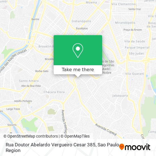 Rua Doutor Abelardo Vergueiro Cesar 385 map