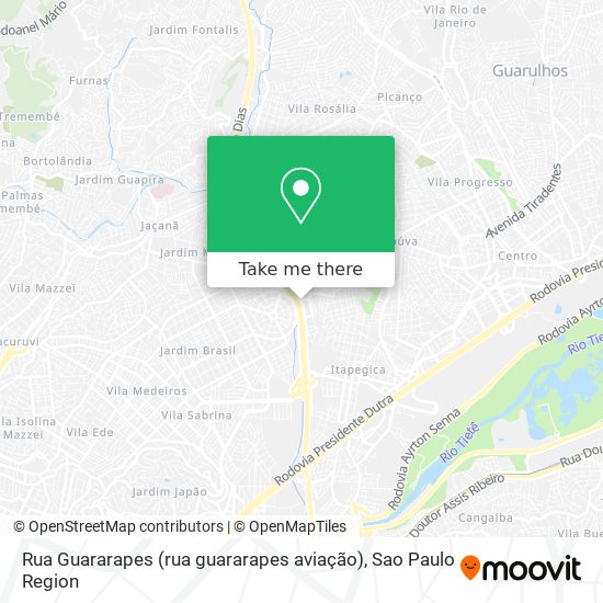 Rua Guararapes (rua guararapes aviação) map