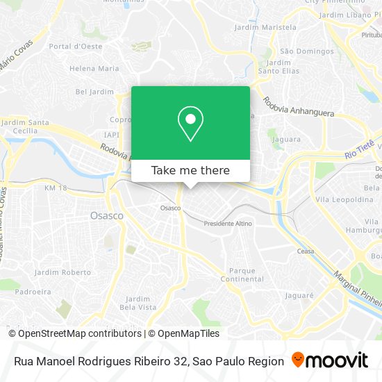 Mapa Rua Manoel Rodrigues Ribeiro 32