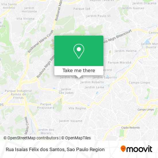 Mapa Rua Isaías Félix dos Santos