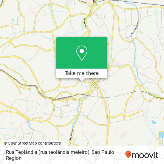 Mapa Rua Teolândia (rua teolândia meleiro), Itaquera (Jardim Itapemirim) São Paulo-SP