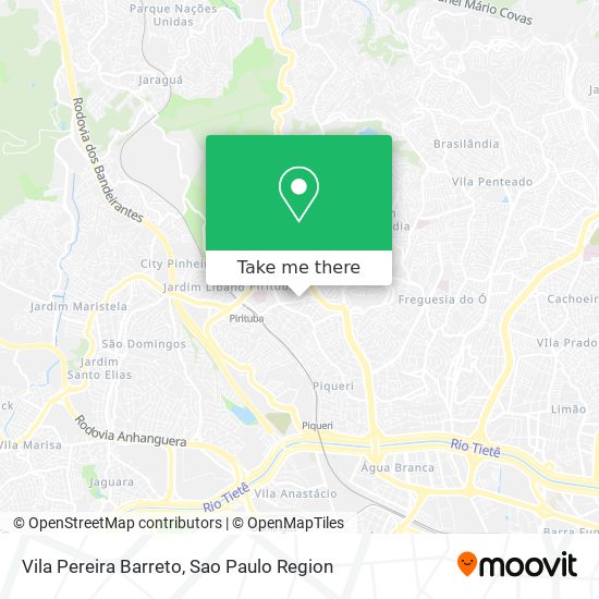 Vila Pereira Barreto map