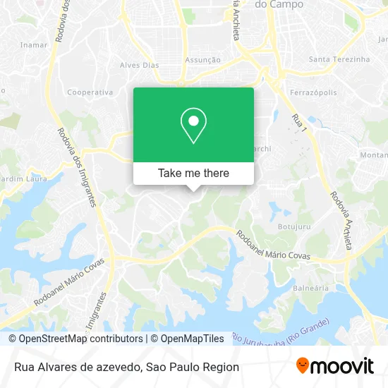 Rua Alvares de azevedo map