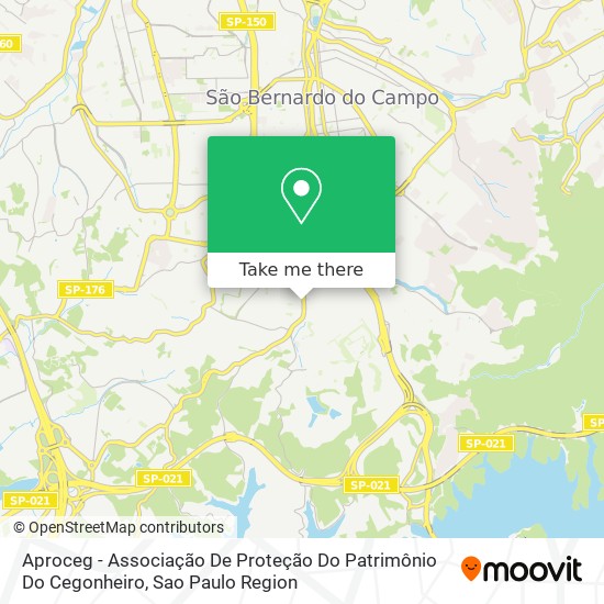 Mapa Aproceg - Associação De Proteção Do Patrimônio Do Cegonheiro