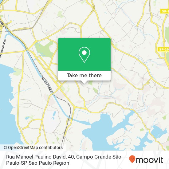 Rua Manoel Paulino David, 40, Campo Grande São Paulo-SP map