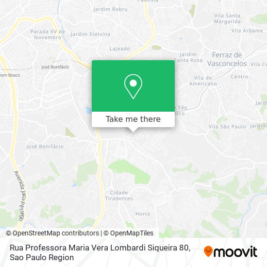 Rua Professora Maria Vera Lombardi Siqueira 80 map