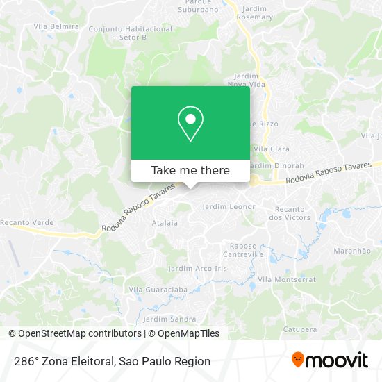 286° Zona Eleitoral map