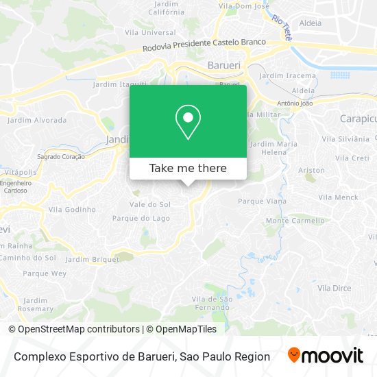 Complexo Esportivo de Barueri map