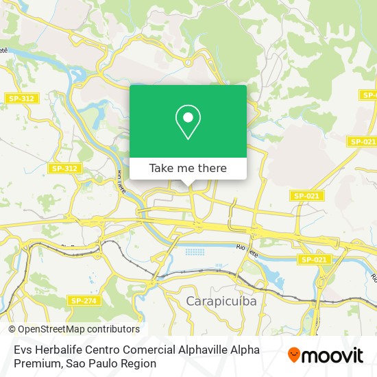 Mapa Evs Herbalife Centro Comercial Alphaville Alpha Premium