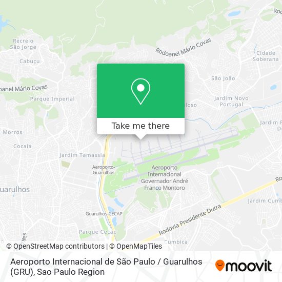 Aeroporto Internacional de São Paulo / Guarulhos (GRU) map