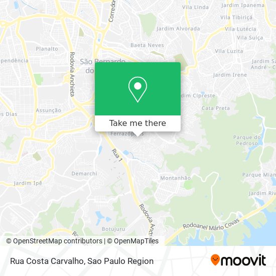 Rua Costa Carvalho map