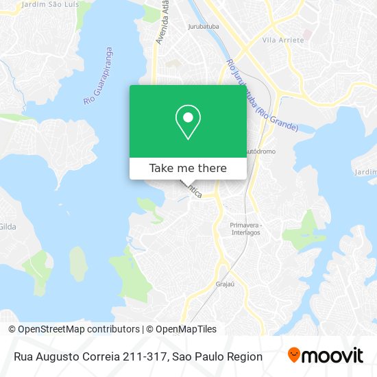 Mapa Rua Augusto Correia 211-317