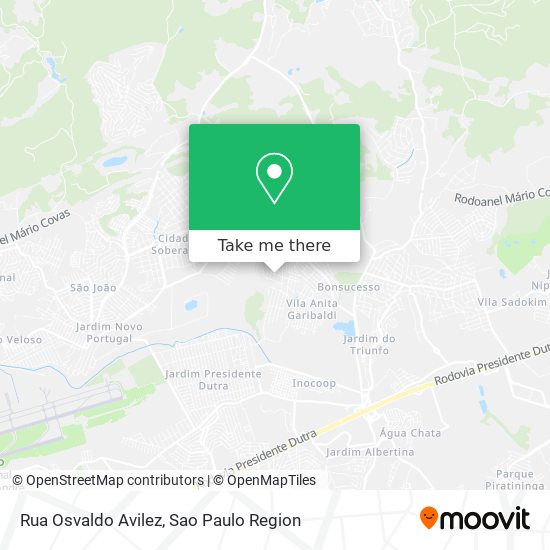 Rua Osvaldo Avilez map