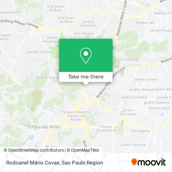 Rodoanel Mário Covas map