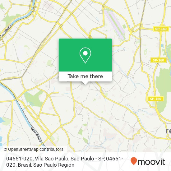 Mapa 04651-020, Vila Sao Paulo, São Paulo - SP, 04651-020, Brasil
