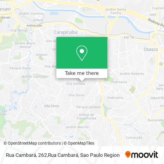 Rua Cambará, 262,Rua Cambará map