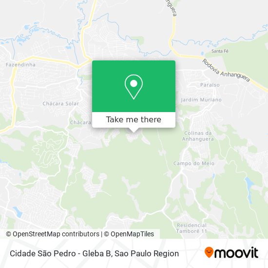 Cidade São Pedro - Gleba B map