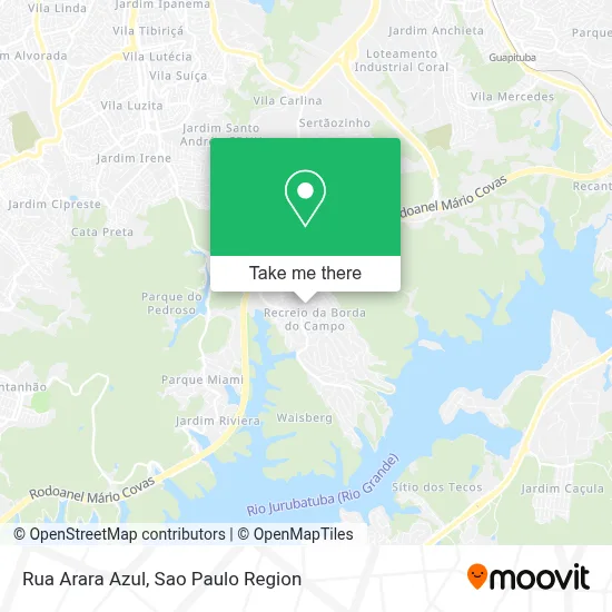 Rua Arara Azul map