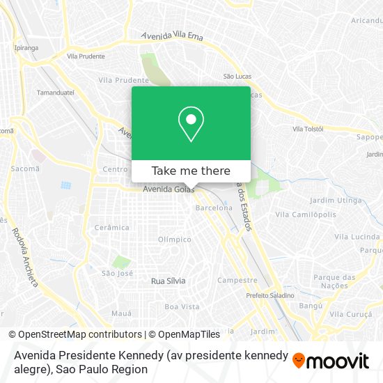 Avenida Presidente Kennedy (av presidente kennedy alegre) map
