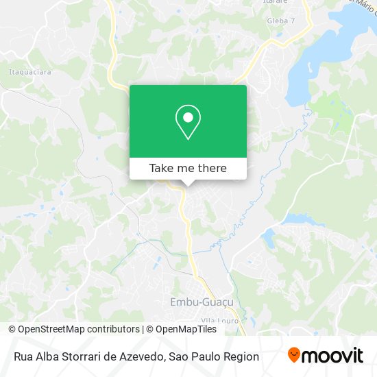 Mapa Rua Alba Storrari de Azevedo