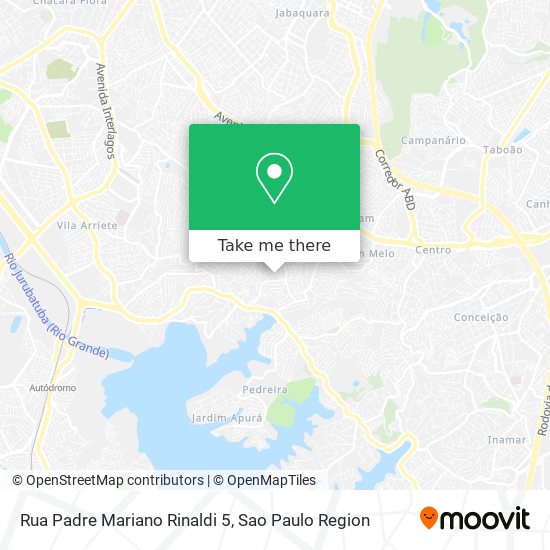 Mapa Rua Padre Mariano Rinaldi 5